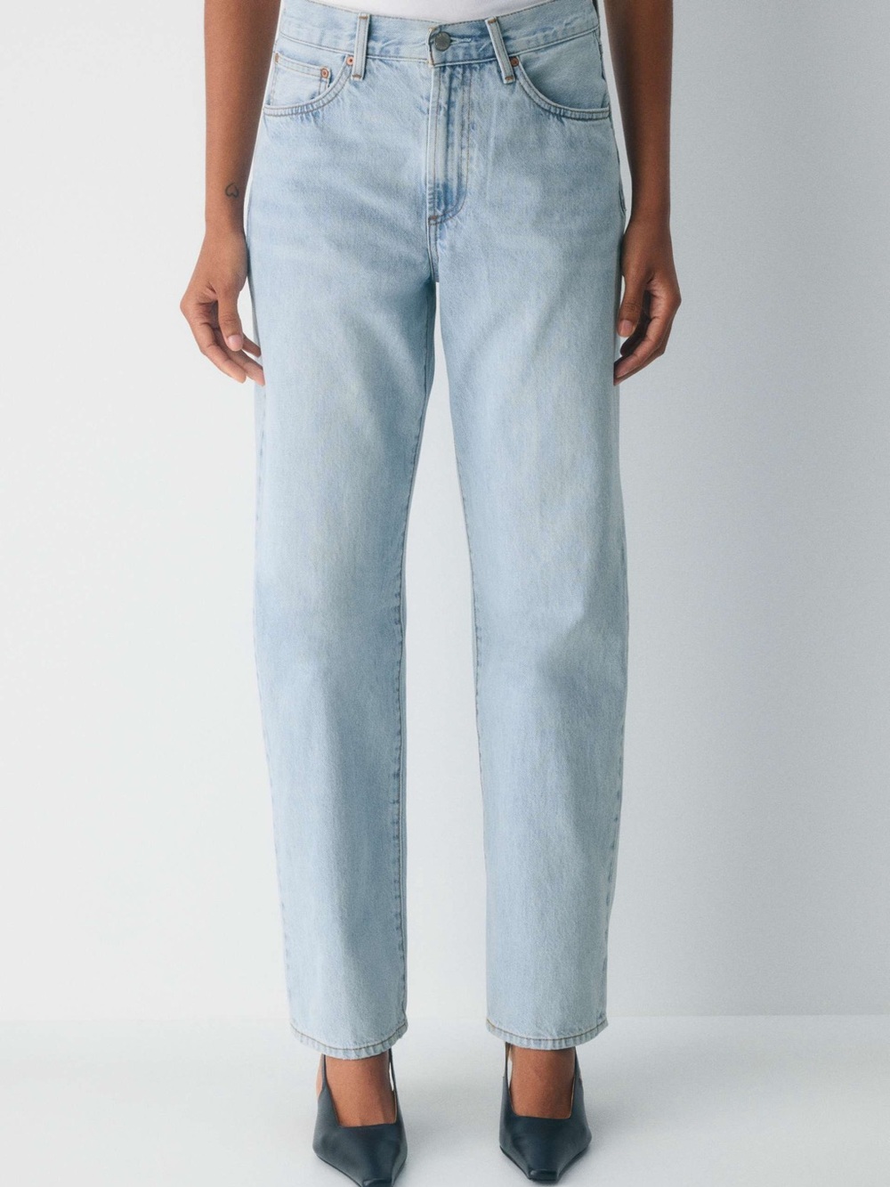 Aritzia Denim Forum the '90s Marlo Hi-Rise Baggy Jeans Light Wash Sz 27